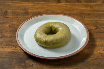 抹茶のベーグル　パン　 Bagel Sandwich