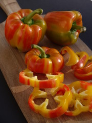 Geschnittene Tigerpaprika