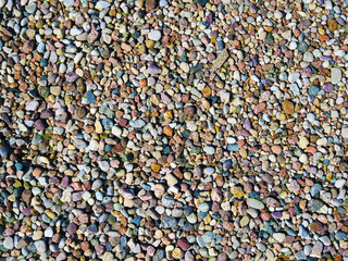 fine multi-colored gravel