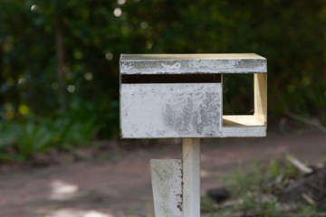 mailbox on the background of the house