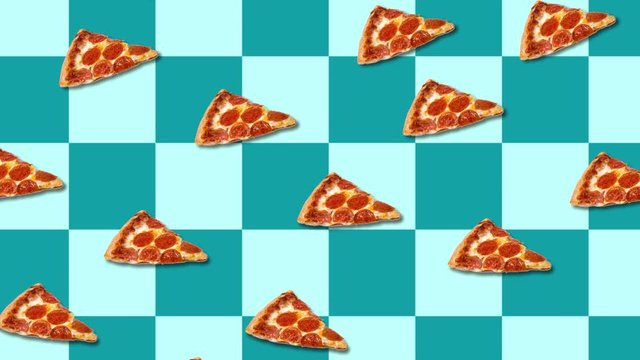 pizza falls from the sky, abstraction, background, screensaver