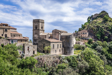 Mother of Savoca Church in Savoca village which was location for scenes set of The Godfather, Sicily Island in Italy