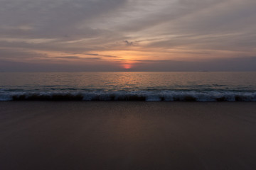 Sunset at Long Beach on Koh Lanta, Thailand, Asia