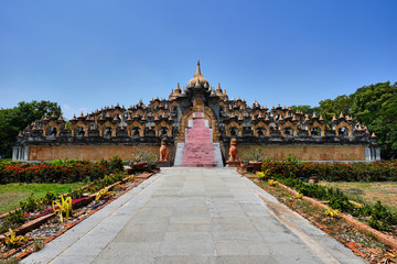 Wat Prachakhom Wanaram (Wat Pakung) built by Luang Poo Sri Mahaweero the pagoda imitated from...