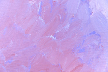 Pink painted canvas