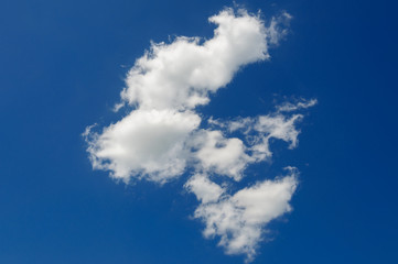 Fototapeta premium sky with white clouds