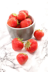 strawberry- berry fruit in bowl