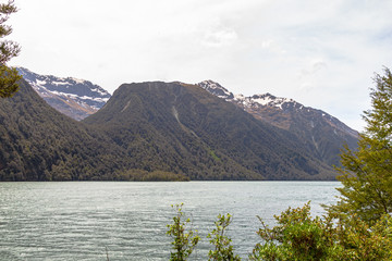 Landscapes of Lake Gunn. South Island, New Zealand