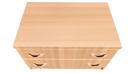 brown room commode with two drawers Illustration in 3D - 1