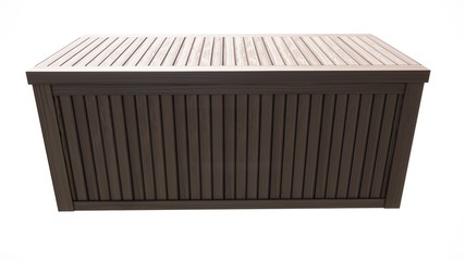 plastic garden crate imitating wood Illustration in 3D - 2