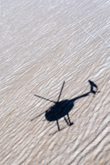 Helicopter Shadow on Franz Joseph Glacier
