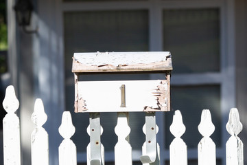 mailbox on the background of the house