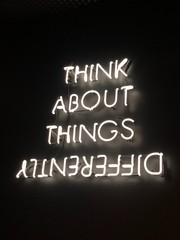 think about things diffrently