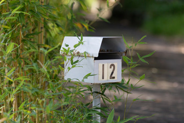 mailbox on the background of the house