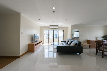 Modern living room in bright colors