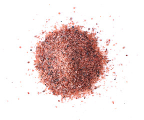 black himalaya salt isolated on white background