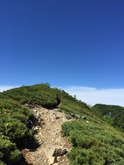 Obraz premium Japan Southern Alps Mount Shiomi 日本 南アルプス 塩見岳