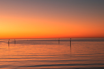 Sunset on the sea, South Australia
