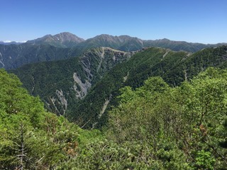 Fototapeta premium Japan Southern Alps Mount Shiomi 日本 南アルプス 塩見岳