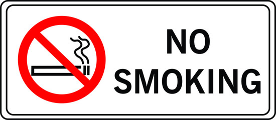 No smoking warning sign vector illustration