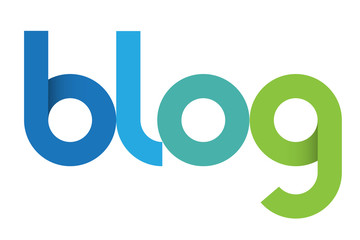 BLOG colorful vector geometric type banner