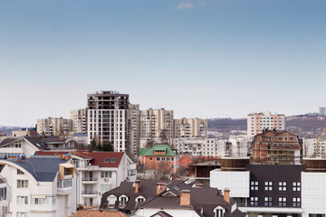Beautiful top view to the center of Chisinau.