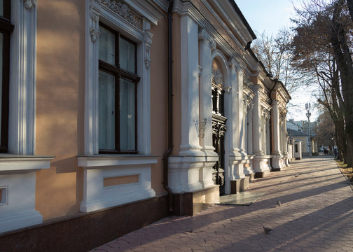 View in the city. Picture of the centre Chisinau.