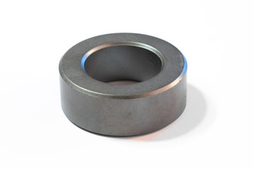Ferromagnetic ring isolated on white background