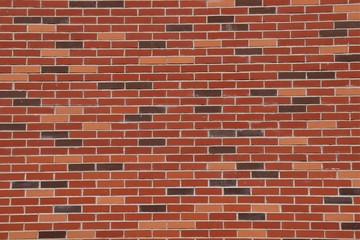 Texture brickwork of red and brown colors.