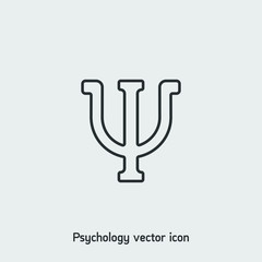 Psychology sign vector icon. Ui/Ux. Premium quality.