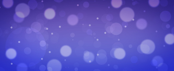 Glowing purple bokeh background.  Spring concept. Blurred bokeh circles.  Website banner.  Celebration.