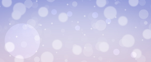 Glowing soft purple bokeh background.  Spring concept. Blurred bokeh circles.  Website banner.  Celebration.