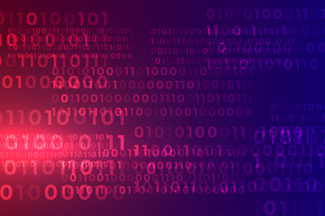 digital binary code algorithm stream matrix background