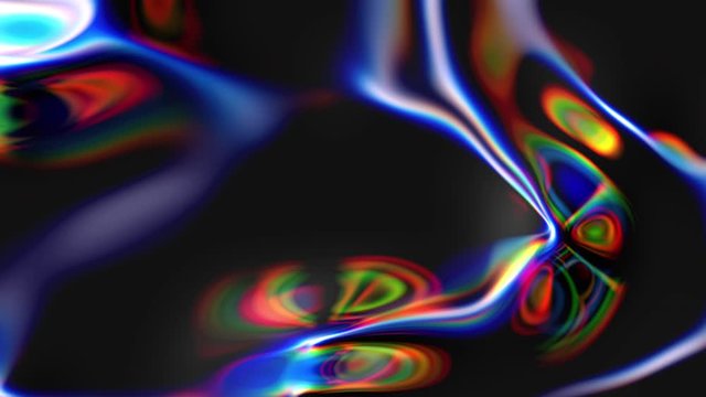 Abstract moving fluid. Visual illusions, moving waves. Psychedelic abstraction for hypnosis. Background for playing video jockey, VJ. Computer graphics for the design of concerts, nightclubs, concerts