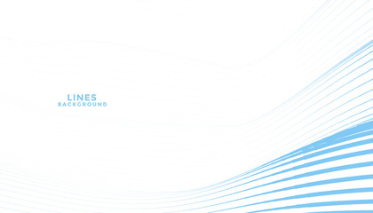 elegant abstract flowing lines on white background