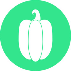 Bell pepper vegetable vector icon