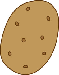 Potato vegetable vector icon