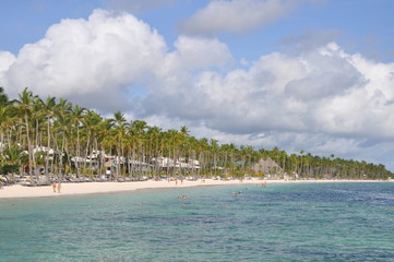 Beautiful beach of an expensive hotel