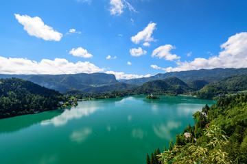 Naklejka na ściany i meble Lake Bled Slovenia