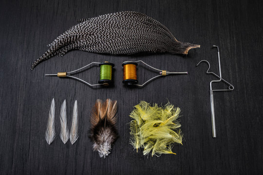 fly tying material, equipment and tools