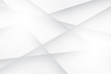 Obraz premium Abstract geometric white and gray color background. Vector, illustration.