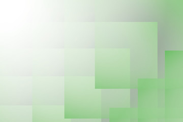 Abstract geometric white and green color background.  Vector, illustration.