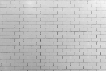 white brick wall background texture.