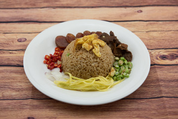 Rice Seasoned with Shrimp Paste