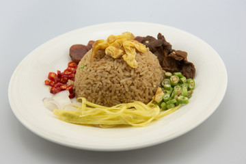 Rice Seasoned with Shrimp Paste