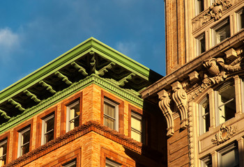 Boston Massachusetts architectural details afternoon sun