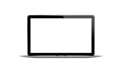 Laptop, desktop, computer icon on isolated background. EPS 10 vector.