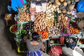 Fotobehang Afrika Market in Praia, Island Santiago, Cape Verde  © Ralf