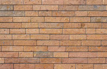 orange brick wall, stone wall