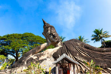 Buddha park of Wat Xieng Khuan  Vientiane  Laos